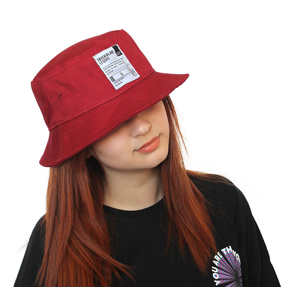 Küçük resim: Bordo Unisex Kova Şapka