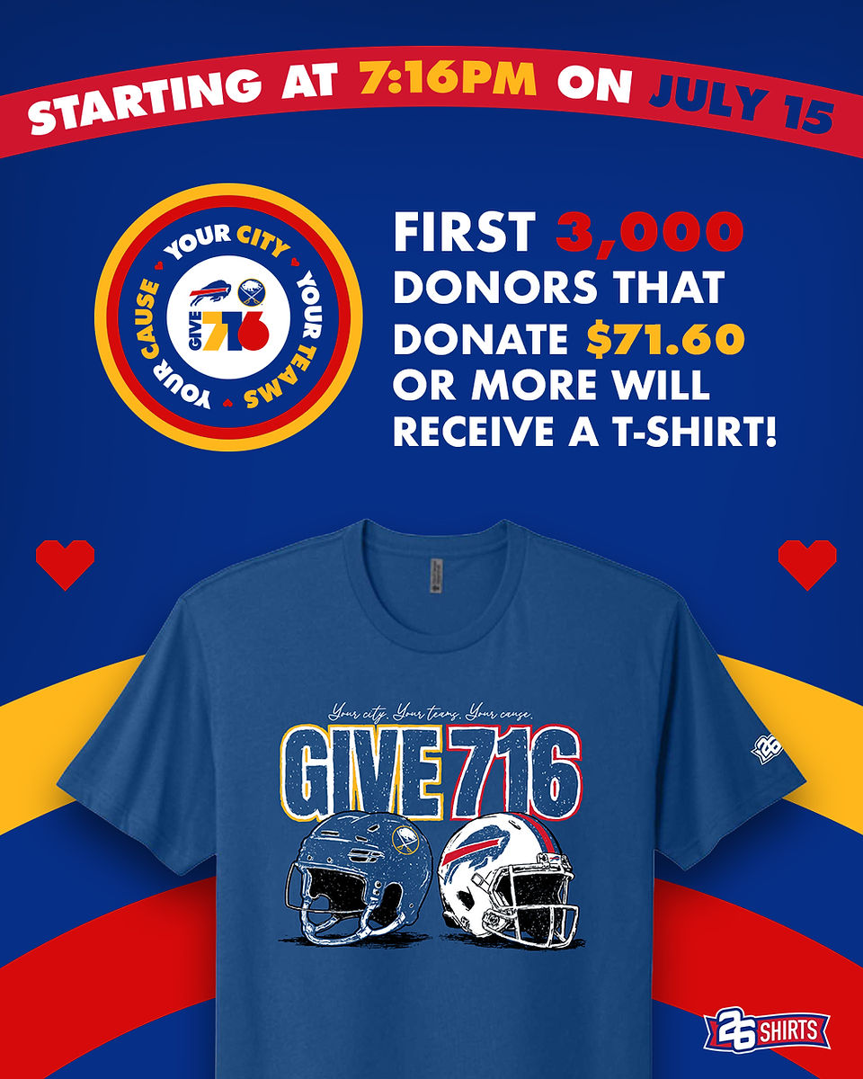 Make a donation of $71.60 or more through Give 716 beginning at 7:16 PM on July 15, 2026 for an opportunity to receive an official 2026 Give 716 T-shirt. Limited to the first 3,000 qualifying donors. Donations made through the Fluvanna Community Historical Society's Give 716 page support local history preservation, educational programming, and stewardship of the historic Fluvanna Meeting House. Shirt availability is limited and receipt is not guaranteed. Donate through the FCHS Give 716 page to participate.