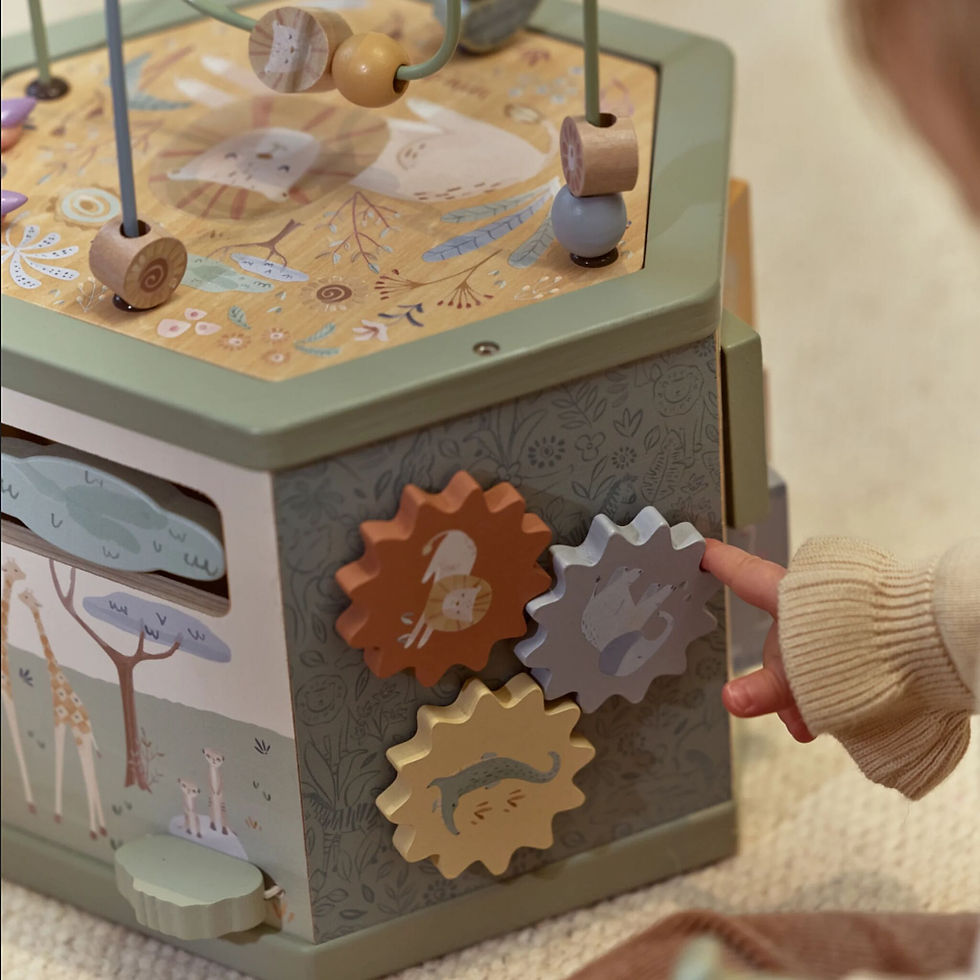 Thumbnail: Wooden Activity Cube - Green