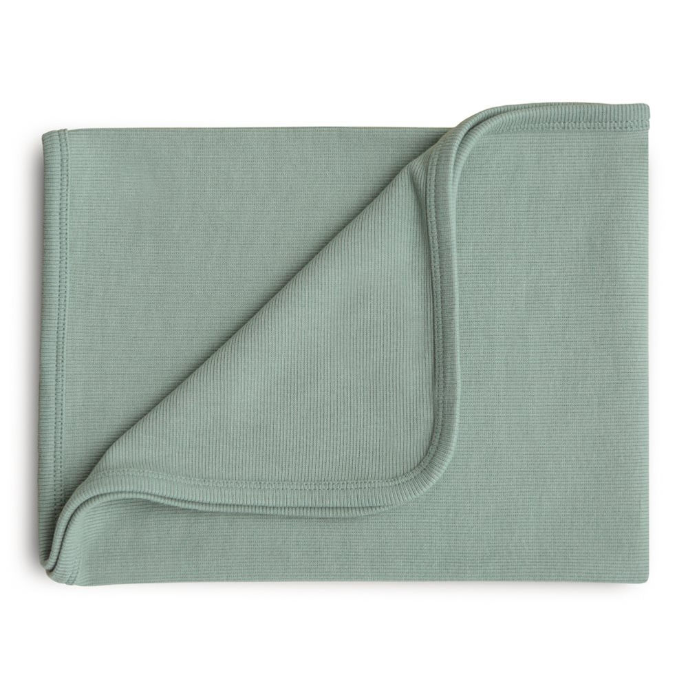 Ribbed Baby Blanket - Roman Green