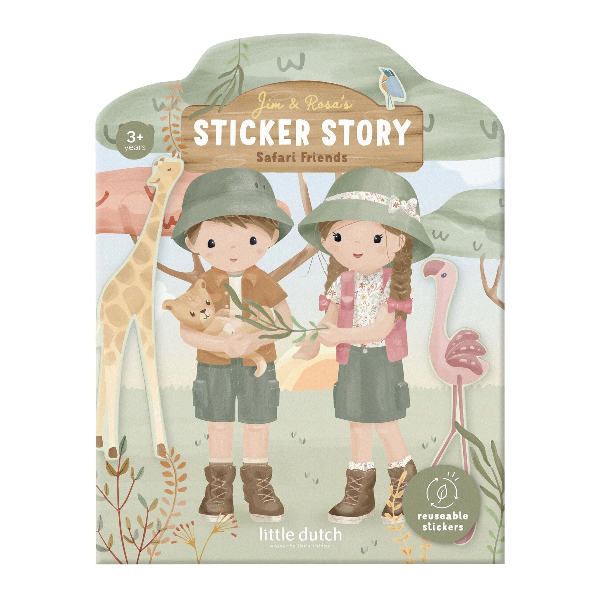 Reusable sticker book - Jim and Rosa