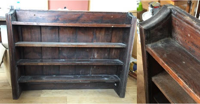 Stained Pine Bookcase (From St Mary's)