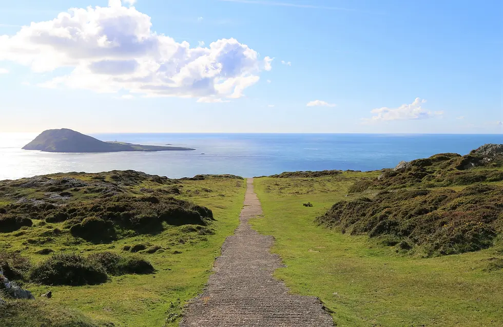 Coastal path landscape on the Llŷn Peninsula, North Wales