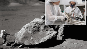 AMOSTRA LUNAR LACRADA POR 50 ANOS FOI ABERTA PARA ESTUDO