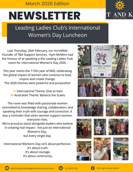 MARCH 2026 NEWS LETTER