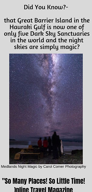 DARK SKY SANCTUARY, Great Barrier Island