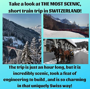 POSTER- BEST MINI TRAIN TRIP -SWITZERLAN
