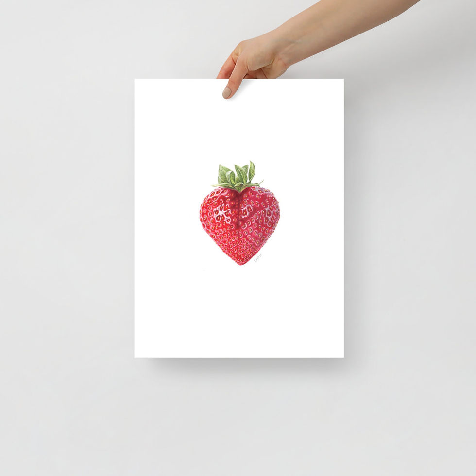 Thumbnail: Strawberry Giclée Print Unframed - choose size