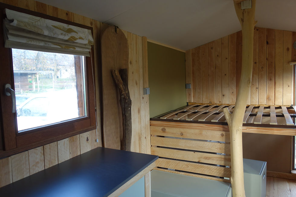 Cabane, en fin de réalisation