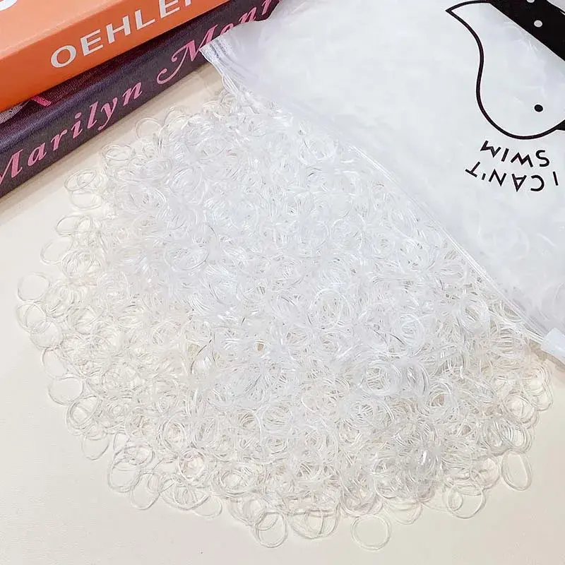 Miniatura: 1000pcs/Pack Girls Colorful Small Disposable Rubber Bands Gum for Ponytail Hold