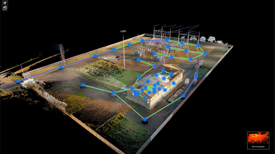 Progetto 3d di una cabina primaria E-distribuzione