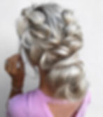pull through braid low bun