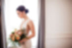 Wedding hair low bun swept back hair up