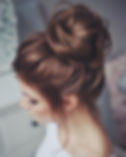 messy bun wedding hair