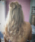 Half up half down wedding hair