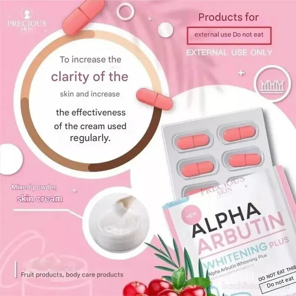 Thumbnail: Alpha Arbutin whitening plus by Precious skin 10cap