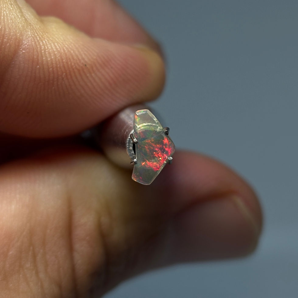 Thumbnail: Polished Welo Ethiopian Loop Wing Opal Stone