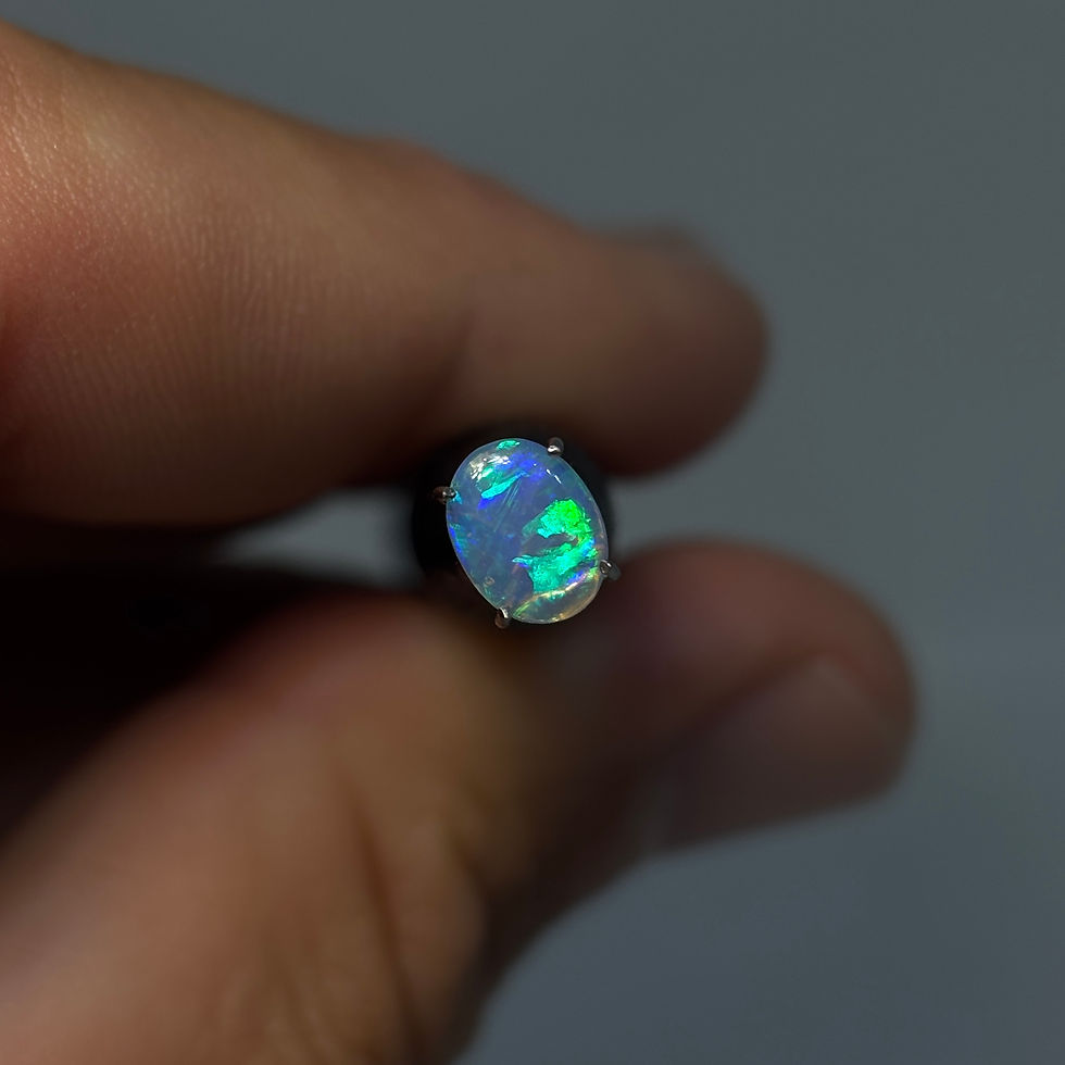 Thumbnail: Polished Brazilian Bamboo Leaf Opal Stone