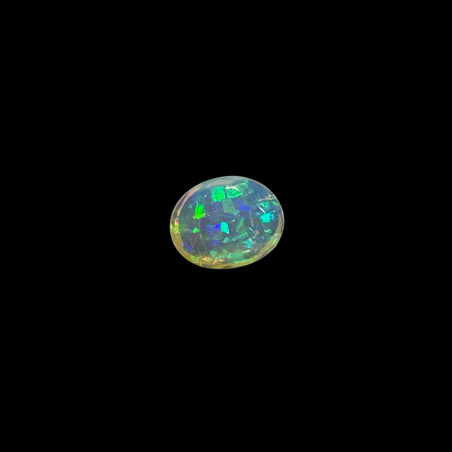 Polished Australian Lightning Ridge Boxed Opal Stone