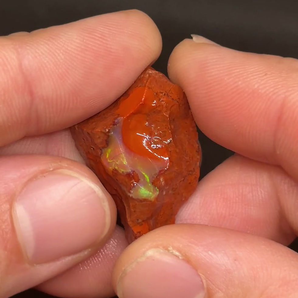 Thumbnail: Mexican Fire Opal Specimen Bundle With Colorful Spotted Fires