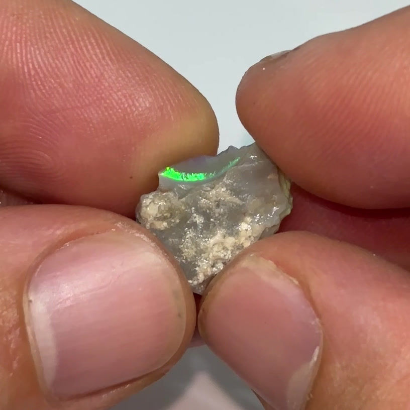 Thumbnail: Bright Colorful Uncut Australian Lightning Ridge Opal Parcel