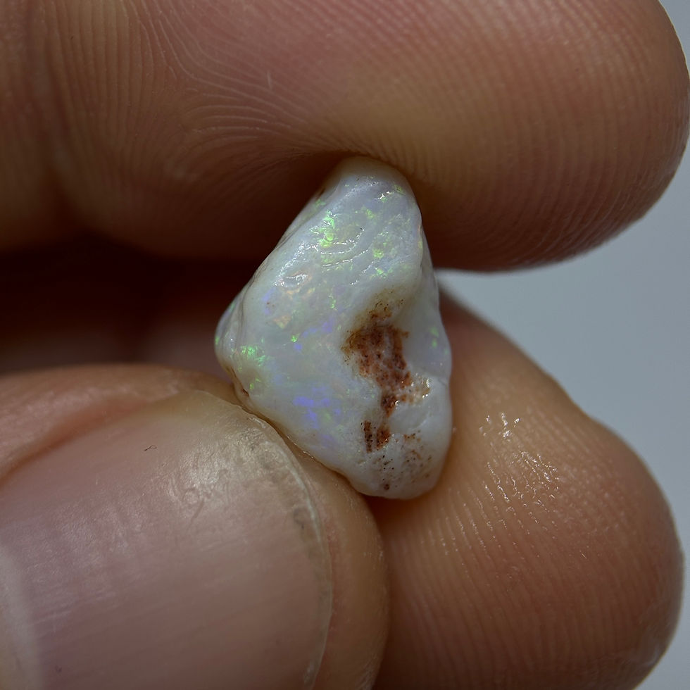 Thumbnail: Color Filled Australian Coober Pedy Single Raw Opal Stone