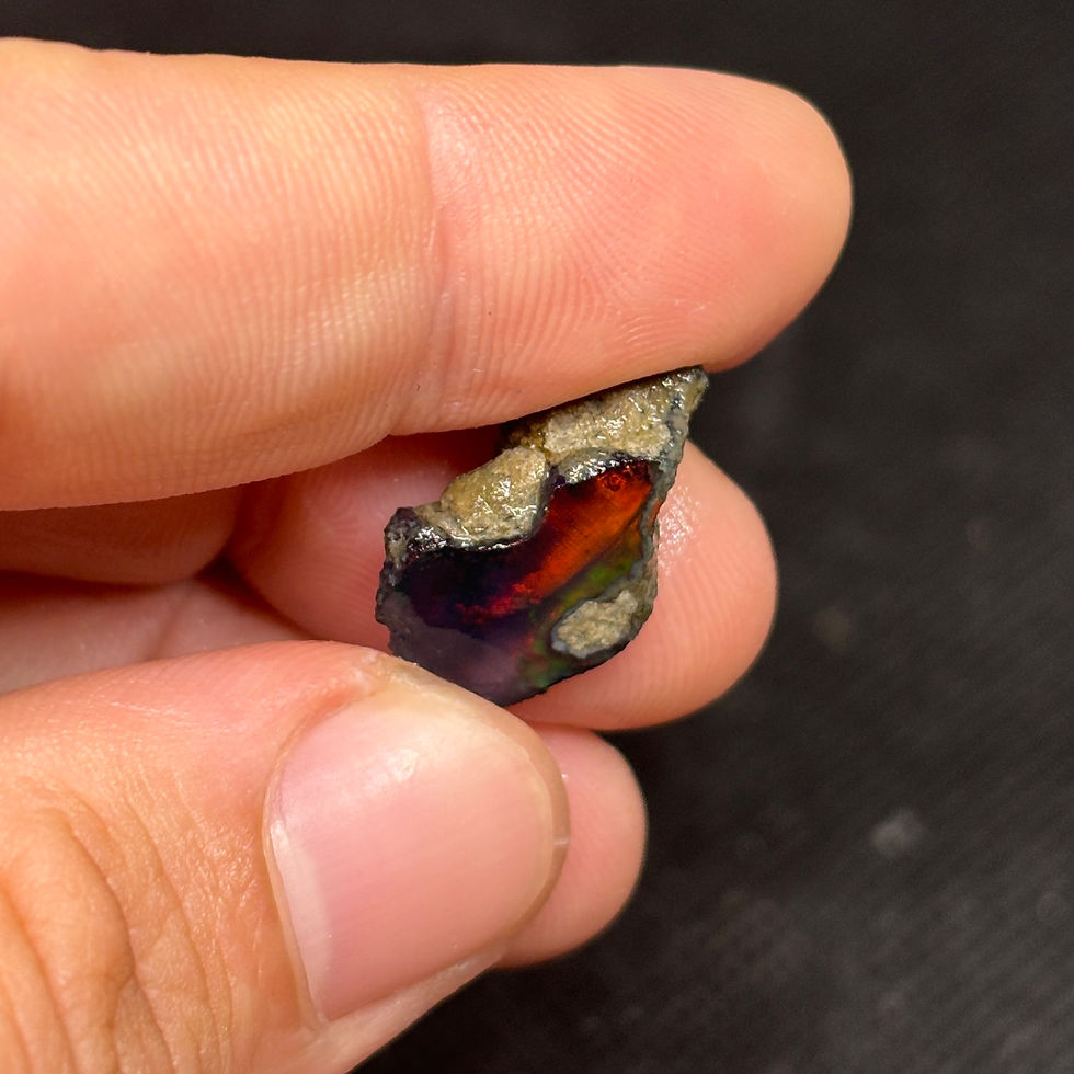Thumbnail: Black/Black Crystal Ethiopian Opal Parcel Filled With Beautiful Bright Colors