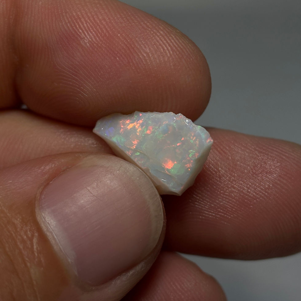 Thumbnail: Rough Australian Coober Pedy Color Mote Opal Stone