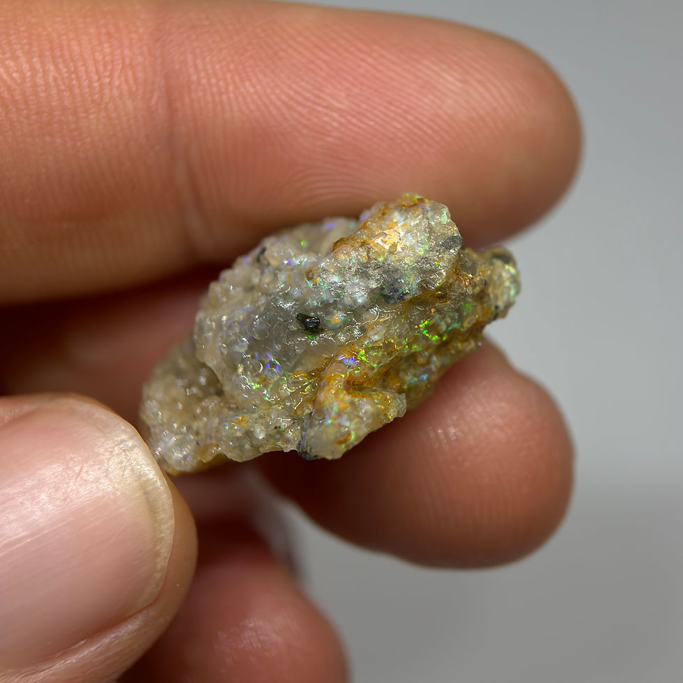 Thumbnail: Brilliant Louisiana Opal Stone Formation Specimen