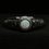 Thumbnail: Custom Celtic Design With Full Kaleidoscope Coober Pedy Opal Adjustable Ring