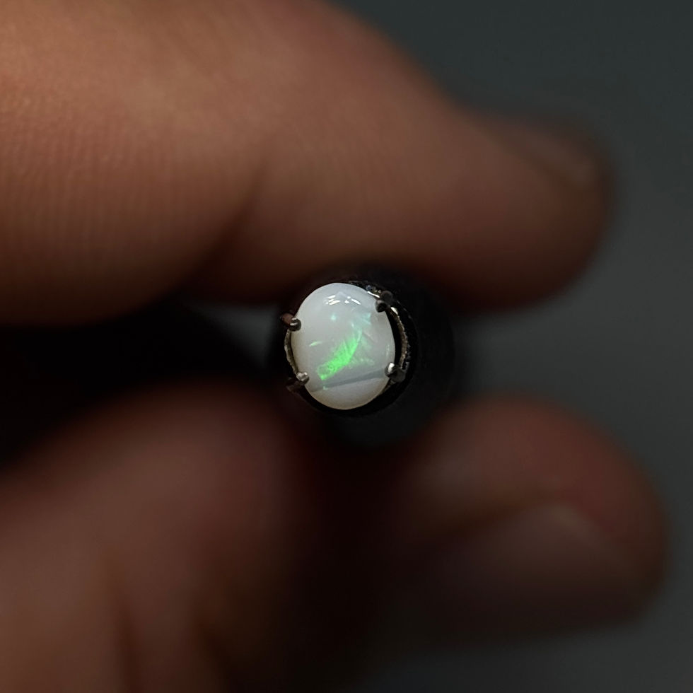 Thumbnail: Polished Virgin Valley Nevada Seismic Opal Stone