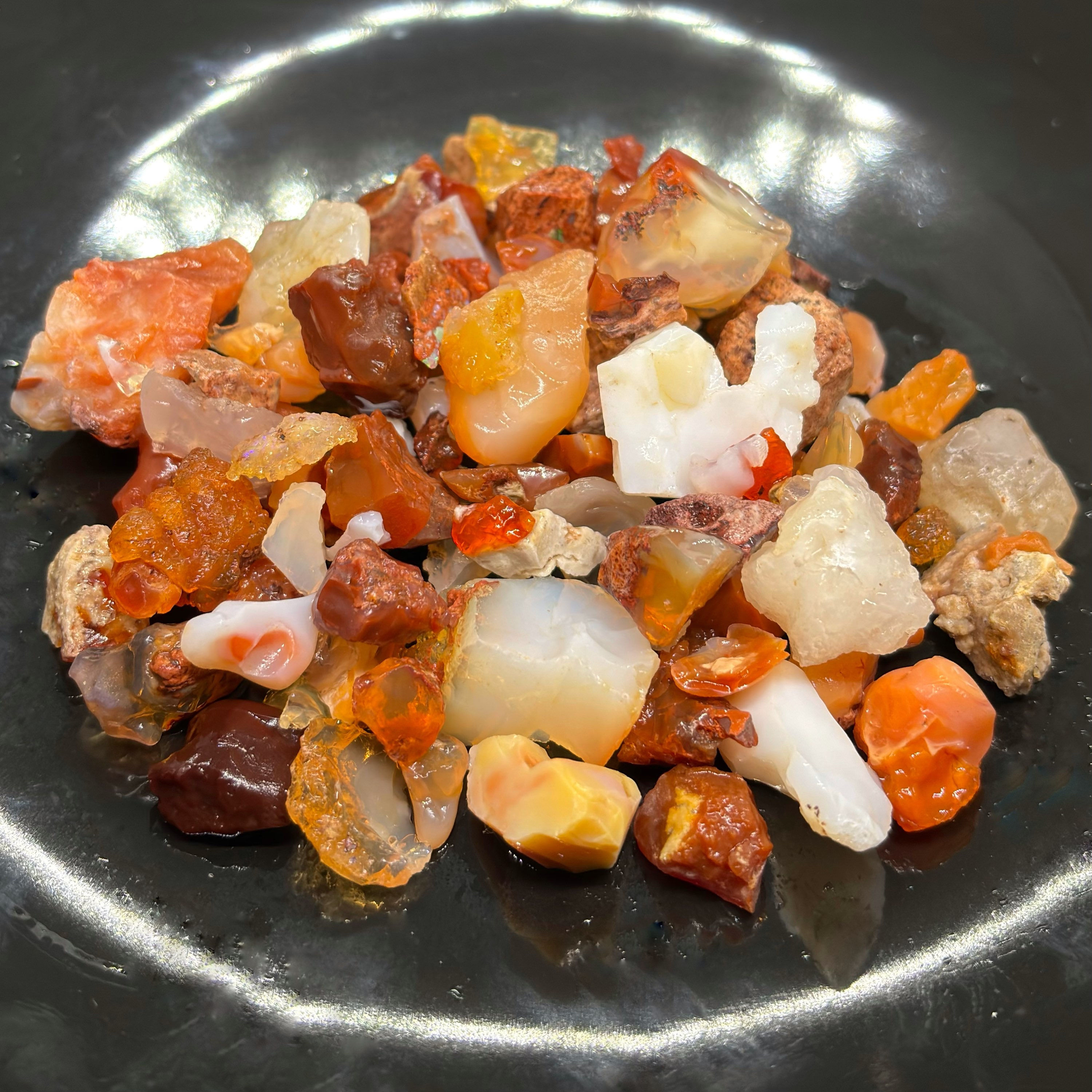 Batch Of Common Mexican Fire Opal For Cutting/Tumbling/Faceting/Collecting