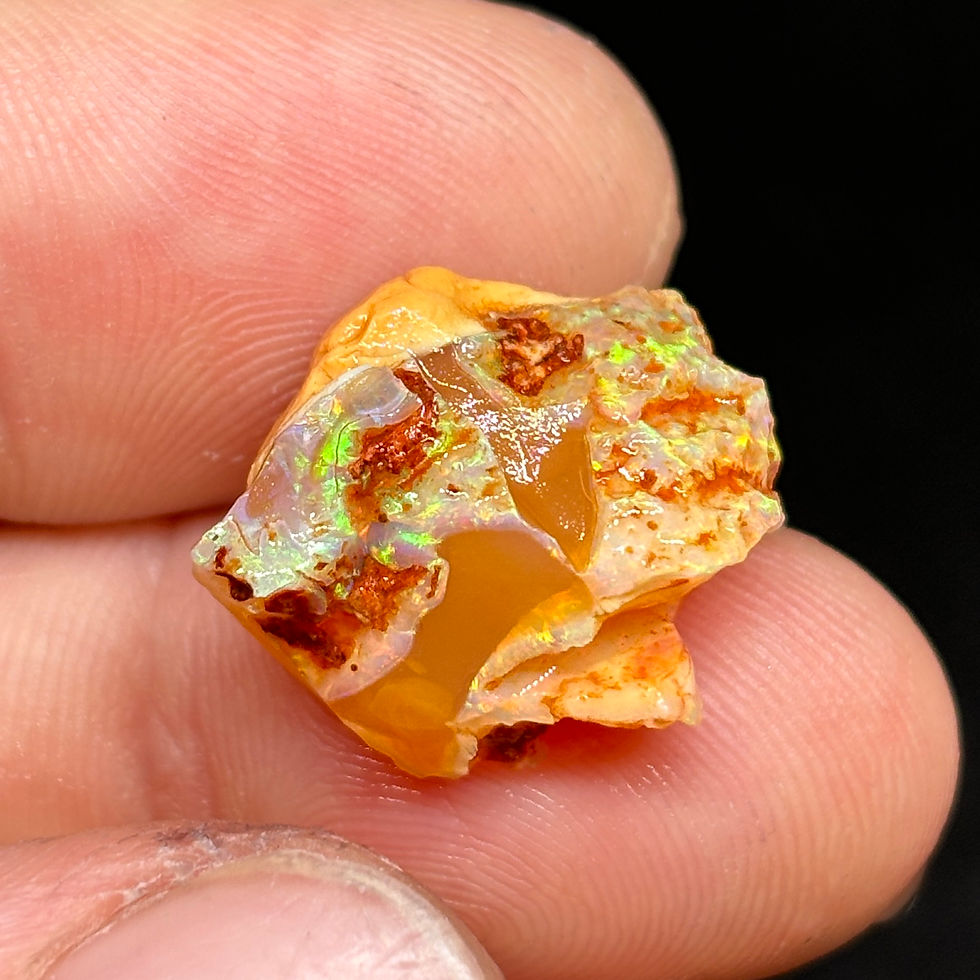 Thumbnail: Vibrant Flower Pedal Mexican Fire Opal Specimen