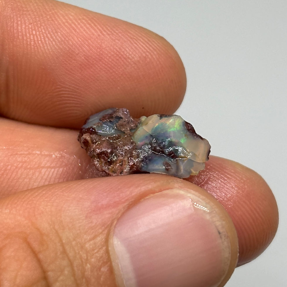 Thumbnail: Natural Jalisco Mexican Fire Stroke Opal Collectible