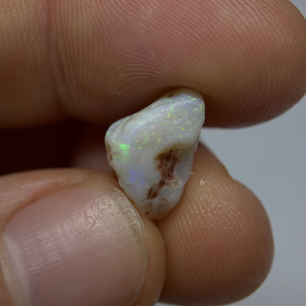 Thumbnail: Color Filled Australian Coober Pedy Single Raw Opal Stone