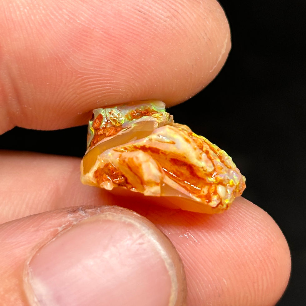 Thumbnail: Vibrant Flower Pedal Mexican Fire Opal Specimen