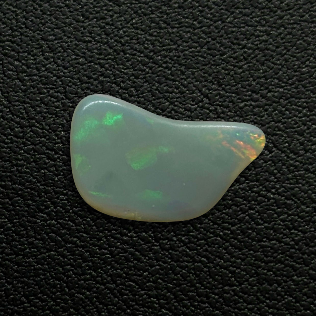 Polished Australian Lightning Ridge Blot Opal Stone