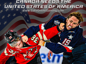 USA Canada Hockey Fight