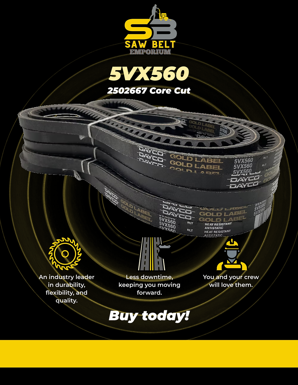 Thumbnail: 5VX560 V-Belt Replacement Specs
