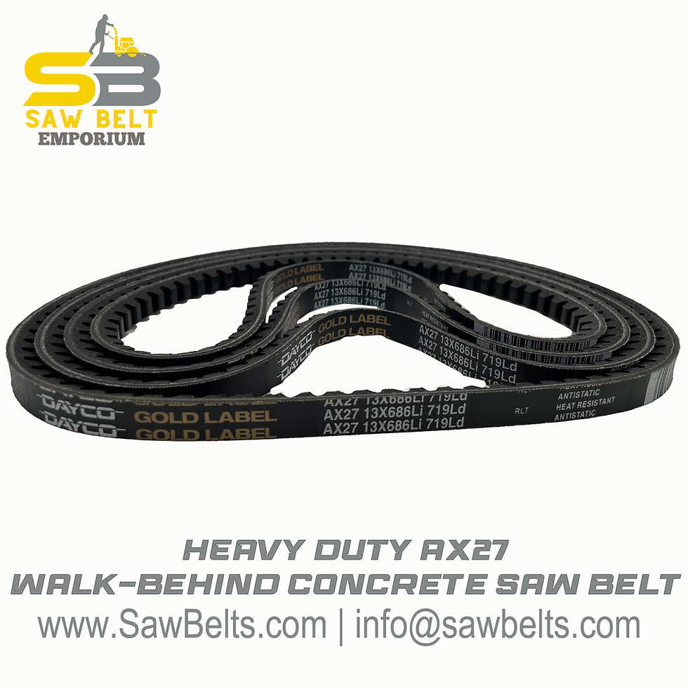 Thumbnail: AX27 Cross Reference 10253 EDCO Concrete Saw Belt