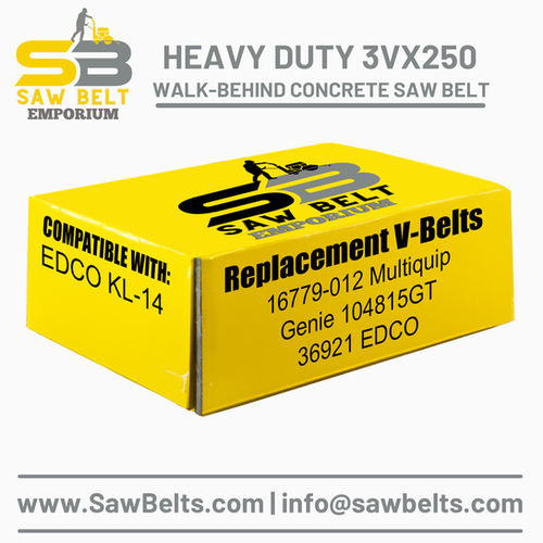 3VX250 Walk-Behind Concrete Saw Belt | 36921 EDCO | Saw Belt Emporium