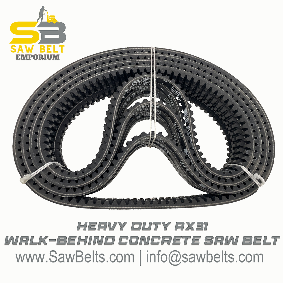 Thumbnail: AX31 Cogged Belt for Concrete Saws