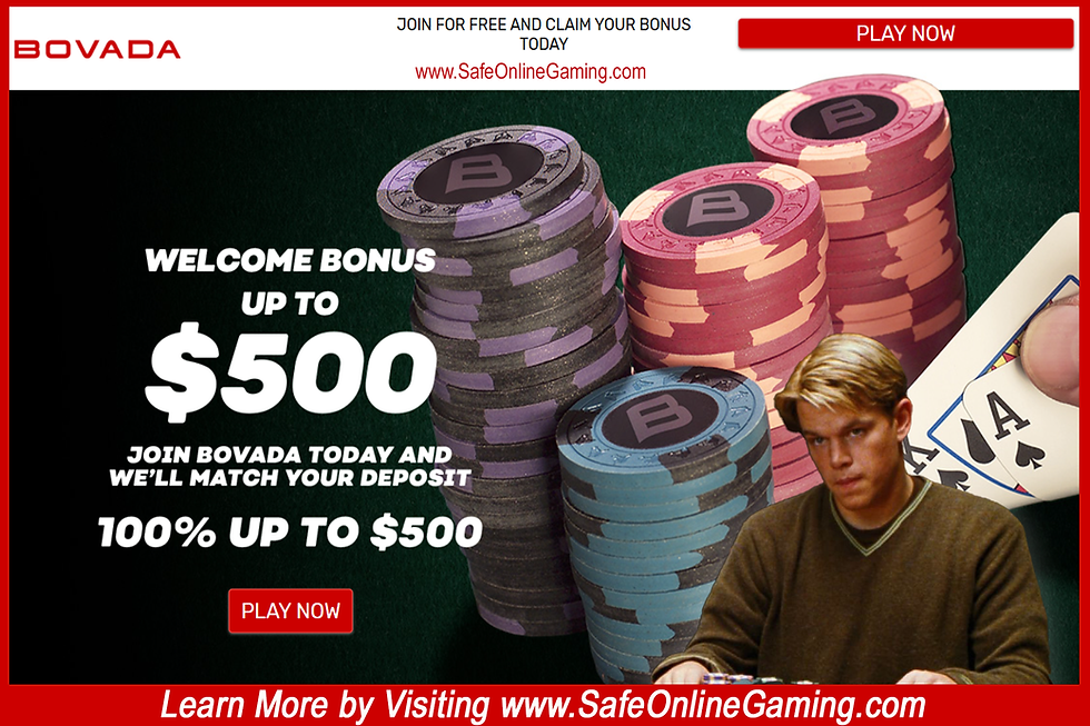 Bovado Online Casino Poker Bonus