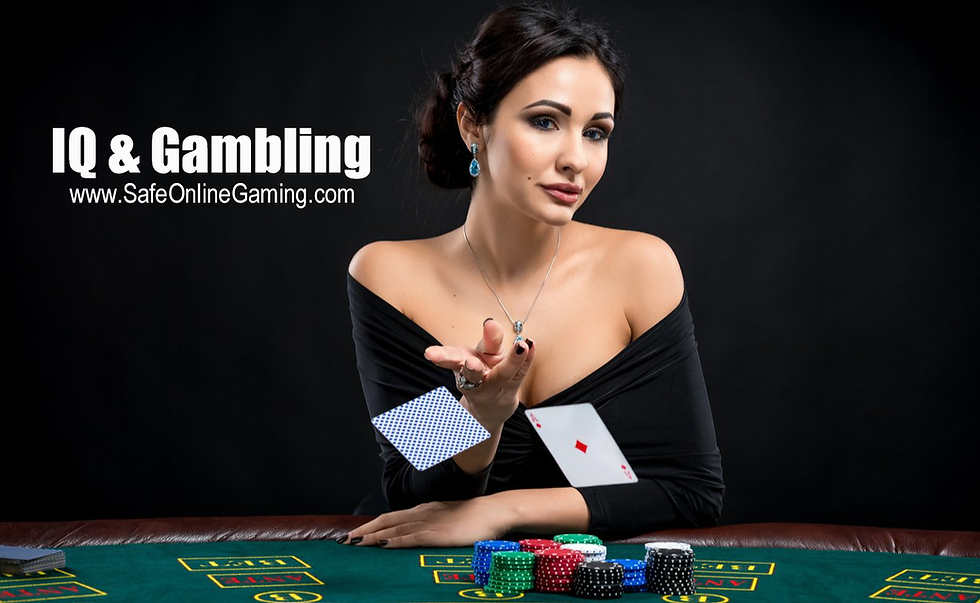 Intelligent woman gambling in online casino