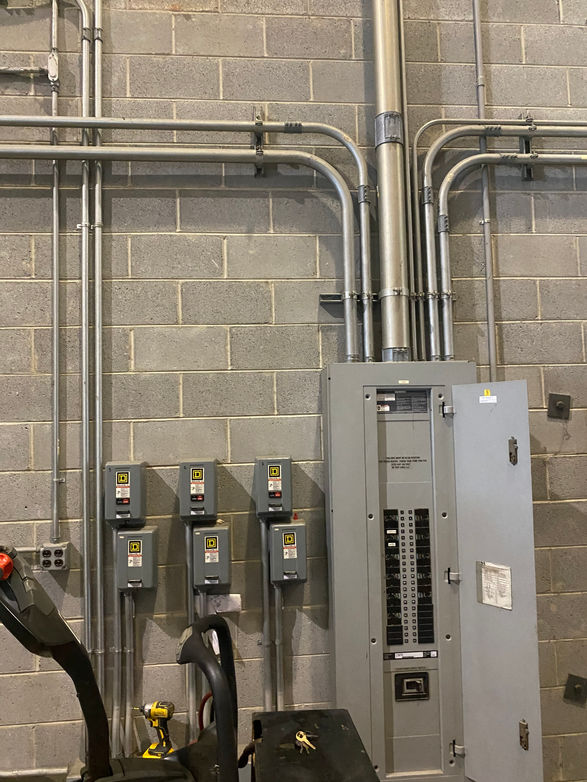 Electrical panel of a commercial business.