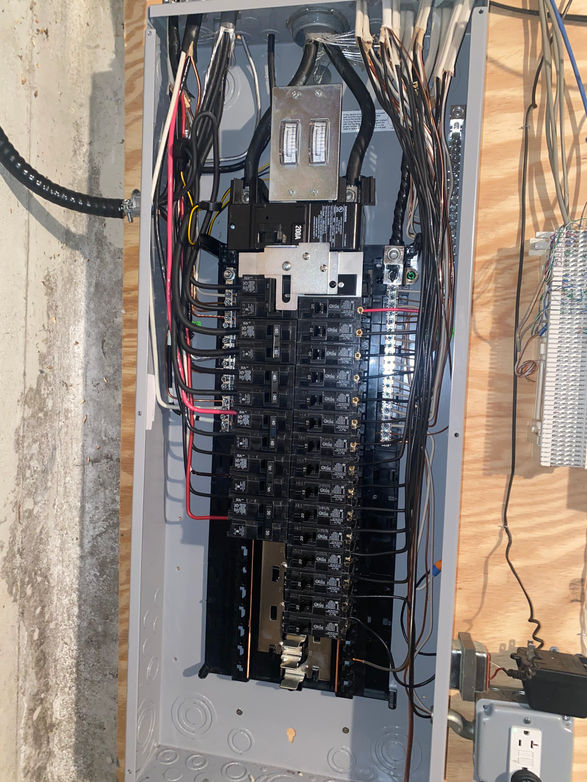 Electrical panel of residential home.