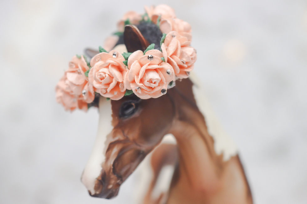 Thumbnail: Just Peachy - Traditional Scale Foal Flower Crown