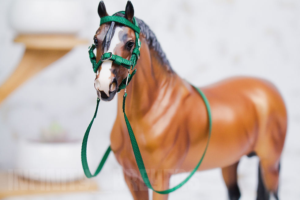Thumbnail: Lawn Clippings - Traditional Model Horse Hackamore