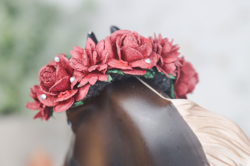 Thumbnail: Bleeding Heart - Traditional Scale Flower Crown