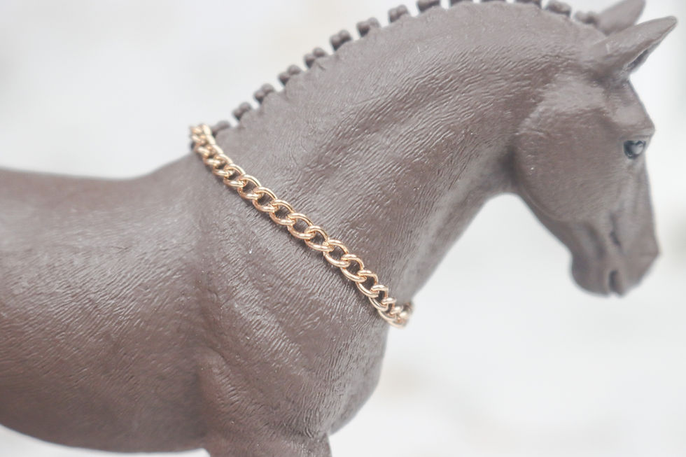 Thumbnail: Gold Drip - Schleich Scale Chain Necklace